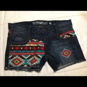 Guess jeans cut off custom created shorts patch 29